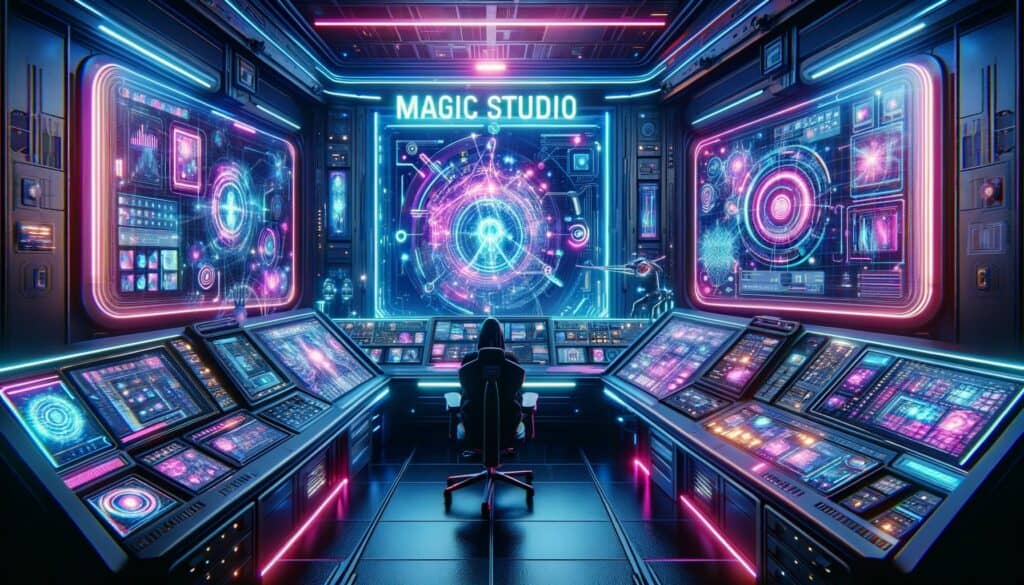 simulación de hacker junto a datos, pantallas y paneles de control