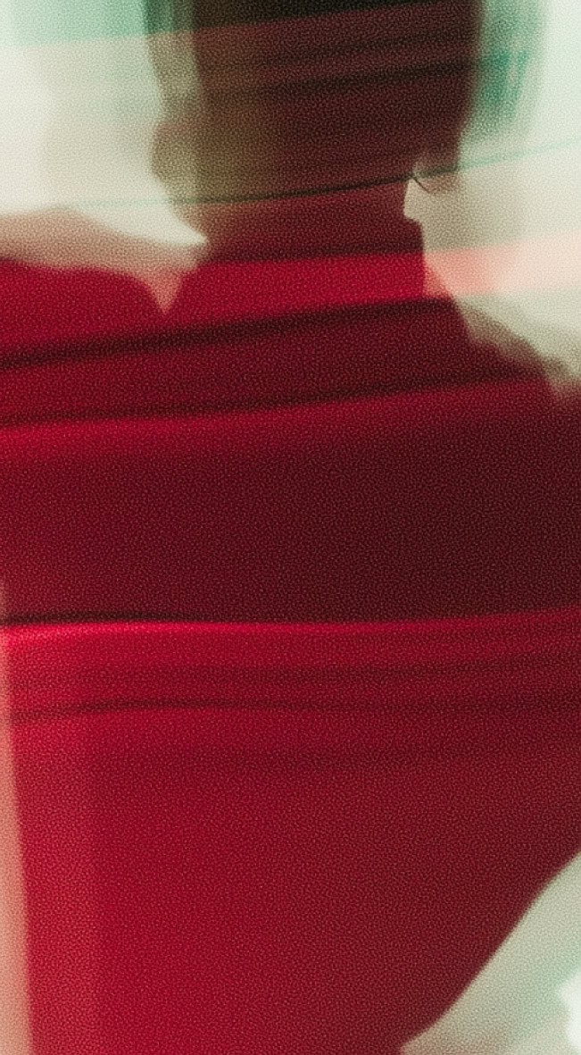 Fondo degradado de persona desdibujada en tonos rojos