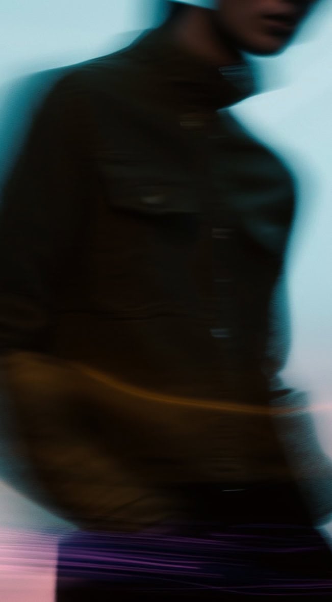 Fondo degradado de persona desdibujada