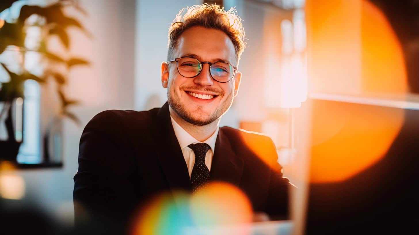 Persona joven usando su smartphone mientras revisa datos financieros digitales, representando el impacto de la tecnología en los servicios financieros globales.